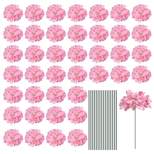 Soie artificielle hortensia - soie,