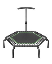 VEVOR 48" Mini Fitness Trampoline Adults Indoor Exercise Rebounder with Handle