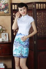 Jolie Mini Robe Chinoise