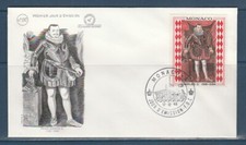MONACO   enveloppe 1er jour  tableau  prince  Charles  II    1968