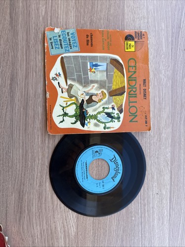 Cendrillon vinyle 45t livre - cendrillon,
