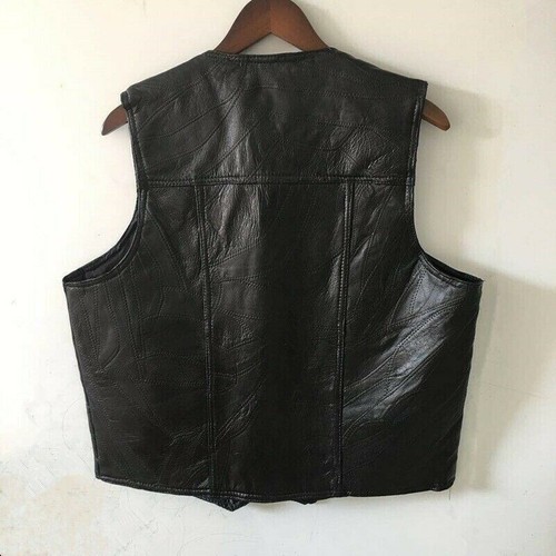 Hommes cuir véritable gilet - hommes,
