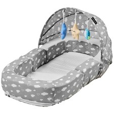 Aziamor Cloudy Réducteur Lit Et Berceau Porte Enfant 2 En 1 Couleur Nuage