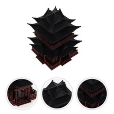 Statue de pagode miniature : mini pavillon chinois, décoration de jardin zen