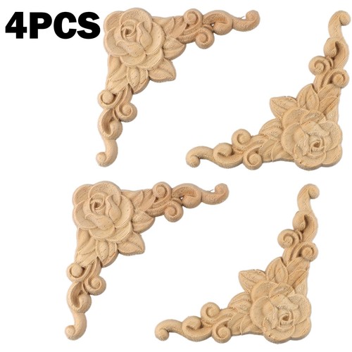 4pcs bois sculpté coin - 4pcs, en