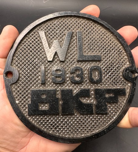 1930 plaque ronde en - k,