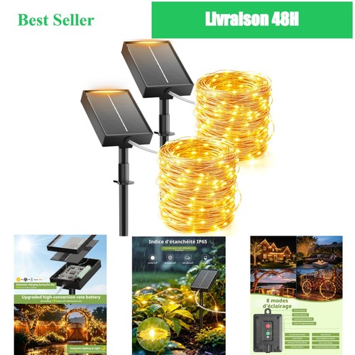Guirlande solaire extérieur - solaire,
