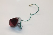 FEU ROUGE CHOPPER en METAL CHROMé en forme de LOSANGE / DIAMANT