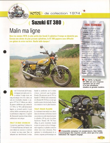 Fiche moto suzuki gt - fiche, :