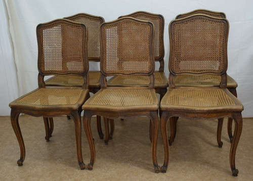 Chaises cannées bois de - bois,
