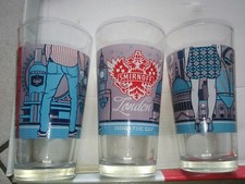 Lot de 6 Verres smirnoff London collector