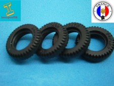 Lot de 4  pneus noir  crantés