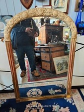 ANCIEN MIROIR ARGENT ART DECO