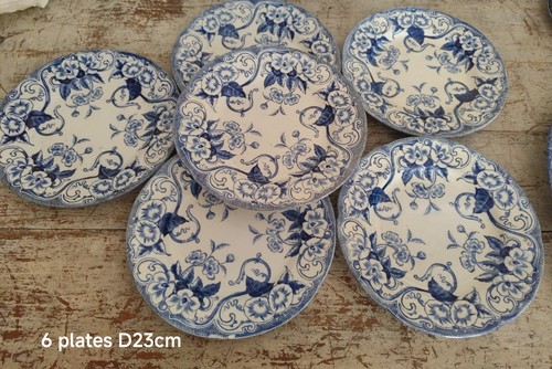 Assiettes plates flora - 6,