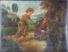Ancien Tableau "Scène