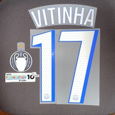 Flocage VITINHA PARIS PSG 2025 2026 Home UCL - Nameset Patch officiel