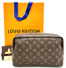 Auth Louis Vuitton Monogram Trousse Toilette 28 M47522 Pouch W/Paperbag NS100037