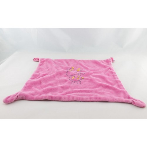 Doudou plat vache rose - cora,