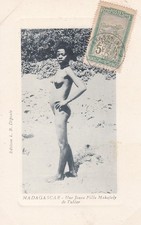 A Young Girl Mahafaly from Tulear MADAGASCAR Nude Ethnic Nude Africa Africa