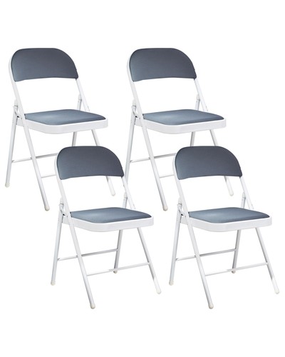 Lot chaises en métal - de,