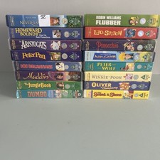 Disney Kids VHS Tapes Video Cassette Job Lot 16 Family Movie Night Bundle