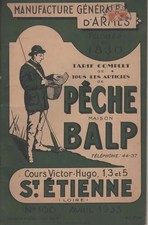 Catalogue 1933 - BALP - Pêche