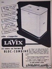 ADVERTISEMENT WASHING MACHINE LAVIX WASHER RINSE RINSES LAUNDRY THOROUGHLY