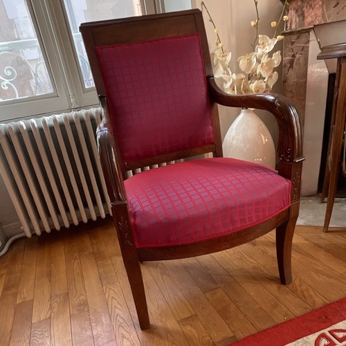 Fauteuil epoque empire - epoque, acajou