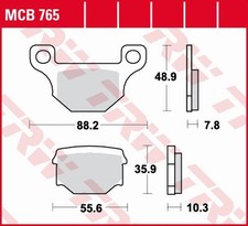 PLAQUETTES DE FREIN DERBI GPR