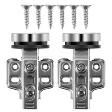  2 Pcs Hidden Hinge Charnières Portes Cuisine Garde-robe Hinges Silencieuses