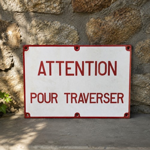 Plaque émaillée ancienne