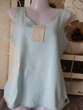 Débardeur coton bleu motif