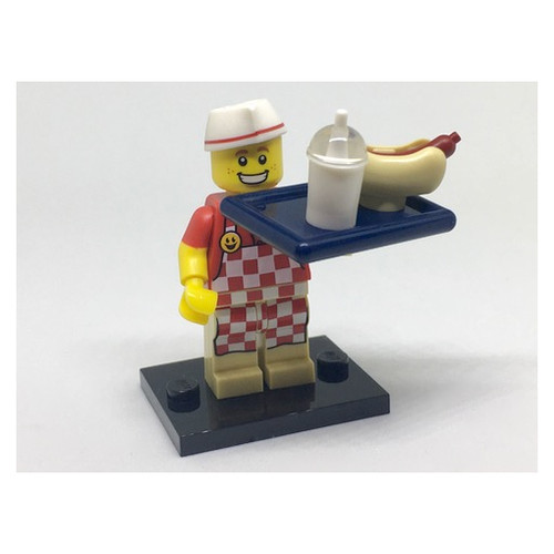 Lego figure hot dog vendor - lego,