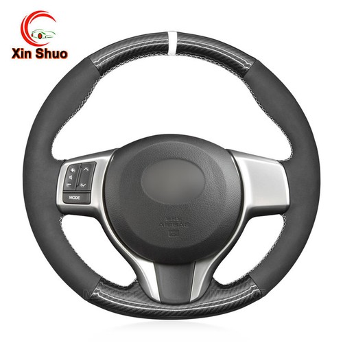 Suede carbon fiber steering - pu,