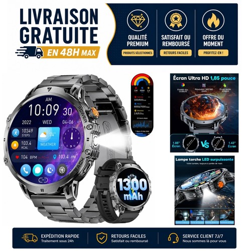 Lige montre connectée homme - montre,
