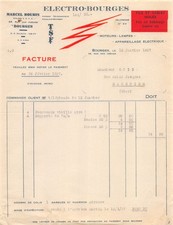 1937 ENGINES LAMPS ELECTRICAL APPARATUS MARCEL BOURIN A BOURGES - M. GO