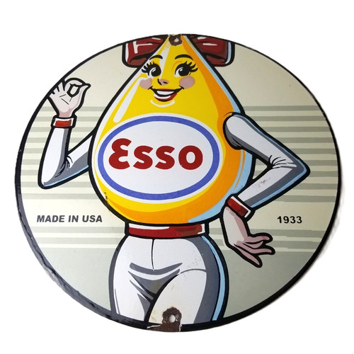 Vintage esso gasoline - vintage,