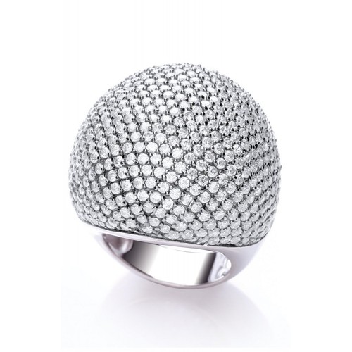 Bague cocktail micro pave - bague,