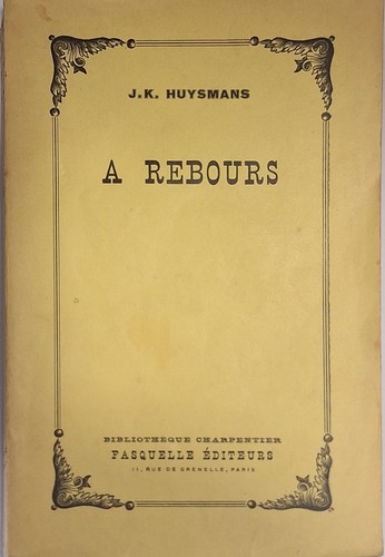Rebours huysmans - j.k.,