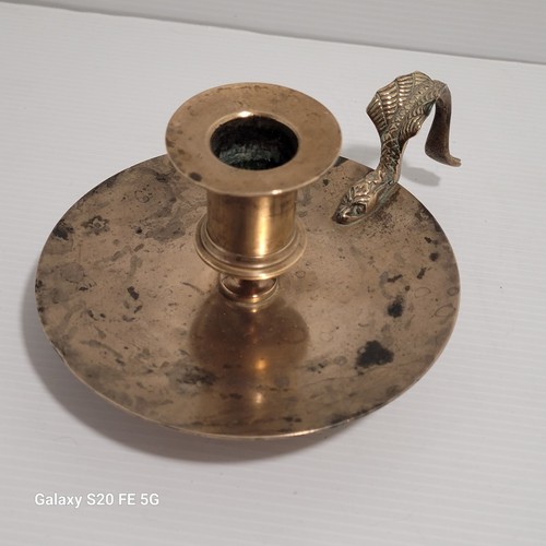 Bougeoir bronze ancien serpent - ancien,