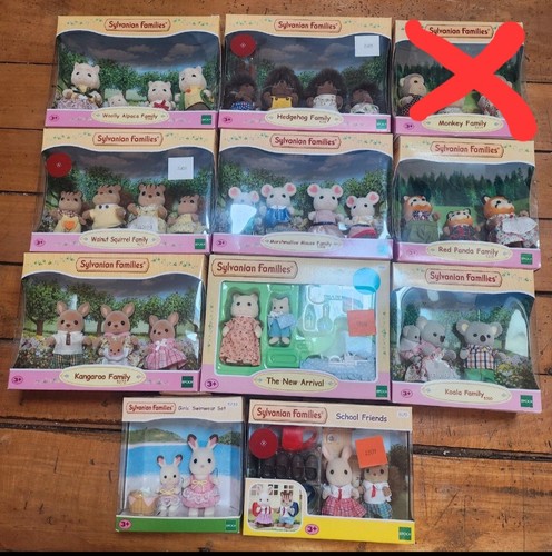 Lot sylvanians dont red family - lot,