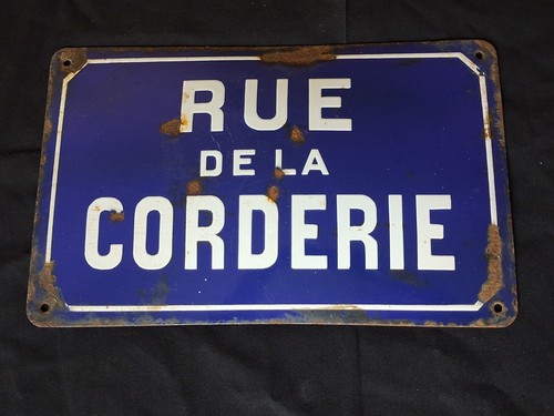 Ancienne plaque emaillee - emaillee, de