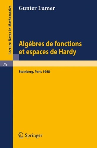 Lumer algebres de - lumer, fonctions