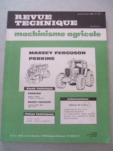 Revue technique tracteur - revue,