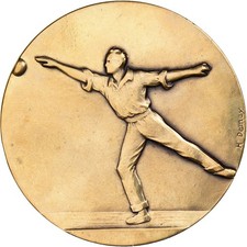 [#399352] France, Medal, La Boule Lyonnaise, Bronze, Demey, AU(50-53)