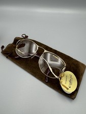 Vintage Colani 1055 Eyeglass Frame Germany Gold Retro Designer Bio Design