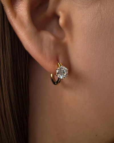 Boucles oreilles anneau en - anneau,