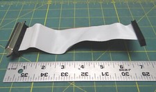 7" of Flat Ribbon Cable with Connectors Attached Used
