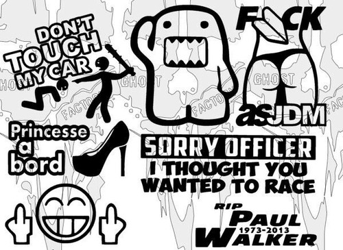 Lots stickers jdm auto - jdm,