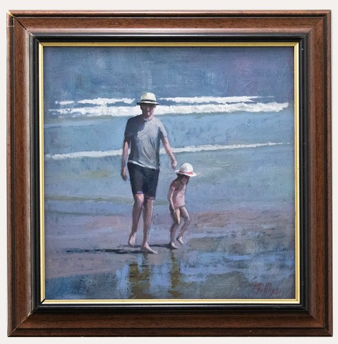Huile contemporaine promenade - huile, contemporaine,